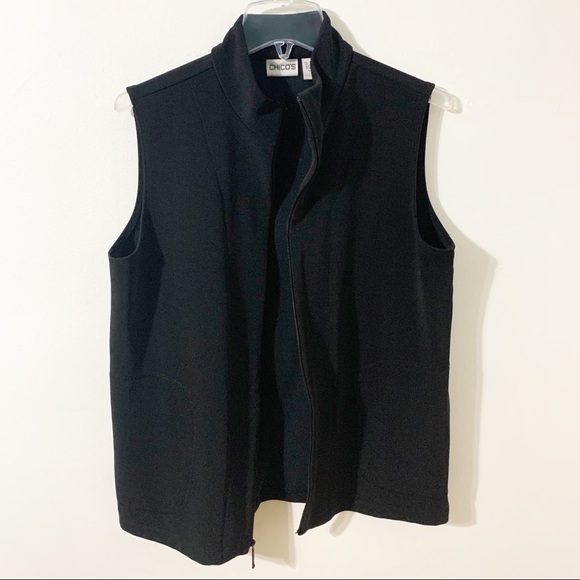 Chico’s Ponte Fabric Fully Front Zipped Layering Vest Similar to Travelers Line - Picture 4 of 11